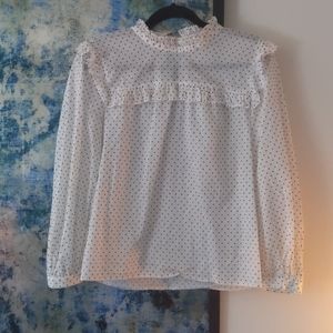 Madewell polka dot blouse